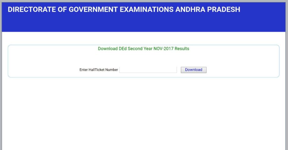 AP D.Ed 2nd year Exam Results released; Apply recounting before March 25