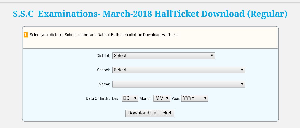 TS SSC March 2018 Hall Tickets released Telangana BSE SSC at bse.telangana.gov.in