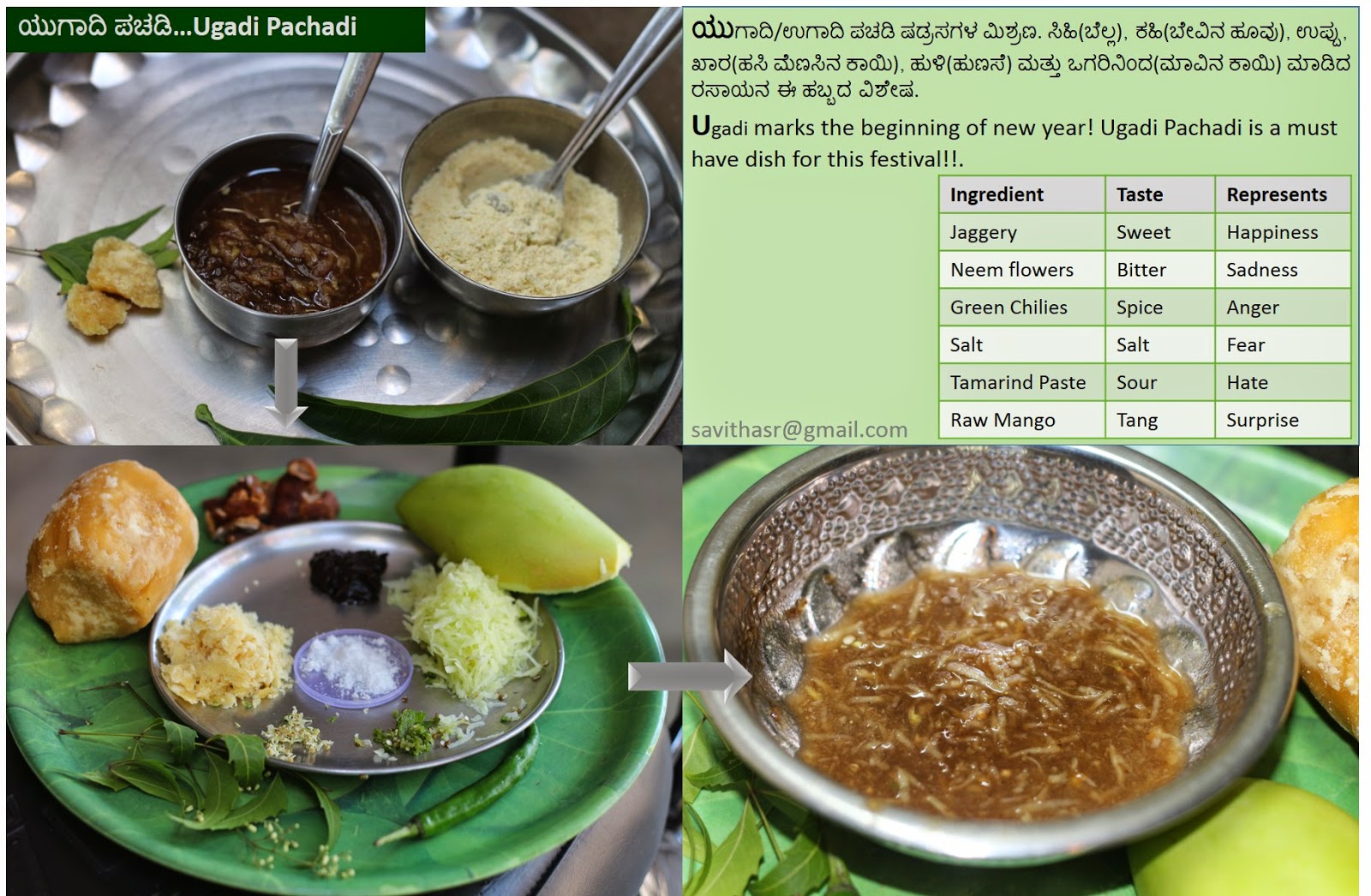 Ugadi Bevu, Pachadi Making; Ingredients to Prepare Here