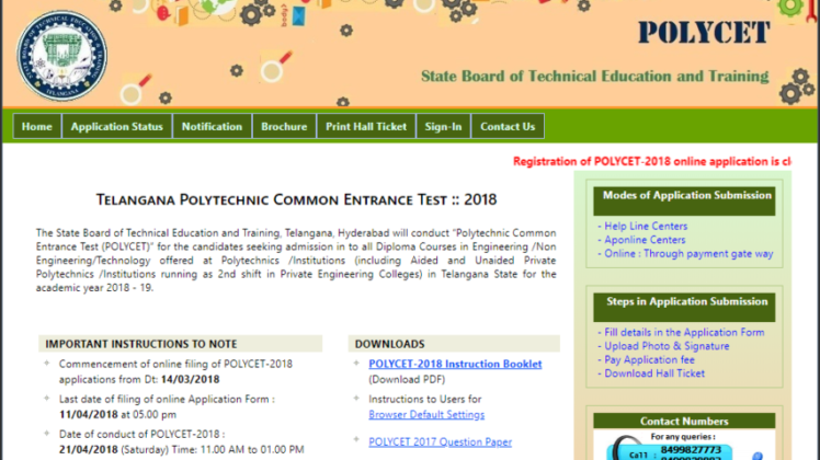 TS Polycet Answer Key released With Question Paper at polycetts.nic.in