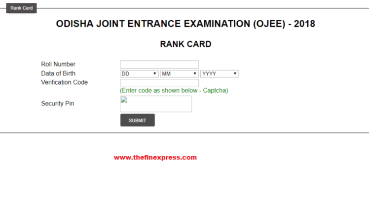 Odisha JEE Result, Rank Card 2018 Declared at ojee.nic.in